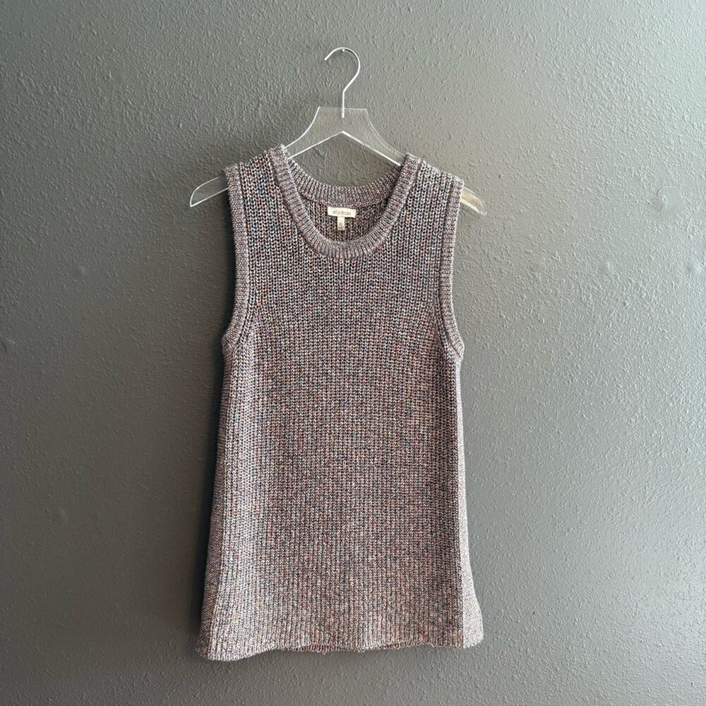 CLEARANCE ELLA MOSS Marge Knit Sleeveless Chunky Sweater Vest Size XL - Picture 2 of 8